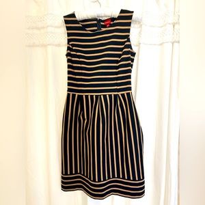 Merona cotton blend dress.  Small tan and black